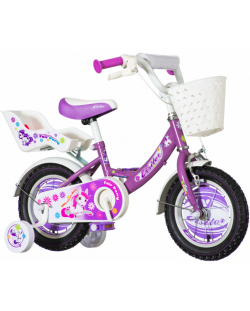 Bicicleta pentru copii Venera Bike - Pony, 12'', violet