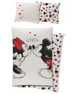 Set lenjerie de pat pentru copii Sonne Home - Mickey Mouse, 140 x 200 cm, 2 piese