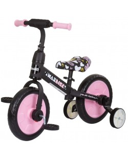 Tricicleta cu 4 roți pentru copii Chipolino - Max Baik, roz
