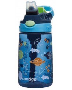 Sticlă de apă pentru copii Contigo Easy Clean - Blueberry Cosmos, 420 ml