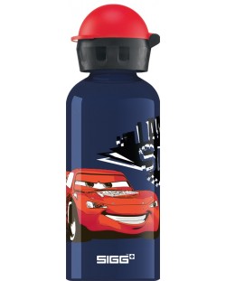 Sticlă pentru copii Sigg KBT - Cars Speed, albastru, 0.4 L