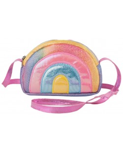 Accesoriu de modă pentru copii Amek Toys - Mini geantă Rainbow, 19 cm