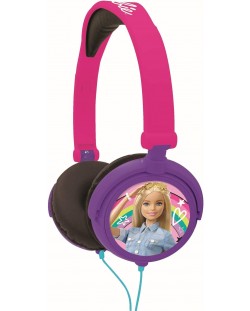 Căști pentru copii Lexibook - Barbie HP010BB, mov/roz