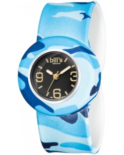 Ceas pentru copii Bill's Watches Mini - Blue Camo