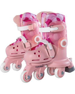 Patine cu rotile pentru copii Yvolution - Twista Skates, marimea 23-28, roz