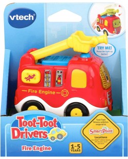 Mașină de jucărie pentru copii Vtech - Mini troleibuz, camion de pompieri cu furcă