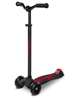 Scooter pentru copii Micro - Maxi Deluxe Pro, negru/roșu