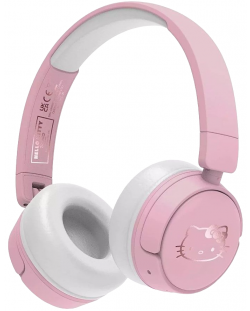 Căști pentru copii  OTL Technologies - Hello Kitty, wireless roz