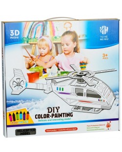 Set pentru copii GOT - Elicopter de asamblat și colorat