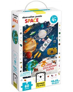 Puzzle pentru copiiBanana Panda dn 60 de piese - Cosmos