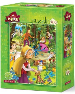 Puzzle din lemn Art Puzzle 200 de piese - Bucuria bunicii