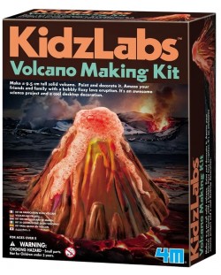 Set creativ 4M Kidz Labs - Aranjează și colorează un vulcan