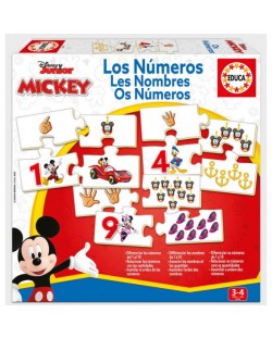 Educa 10 în 1 Puzzle pentru copii - Mickey Mouse Numbers 