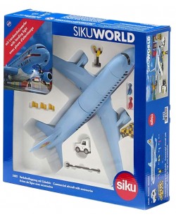 Set de joacă pentru copii Siku - Avion cu accesorii