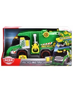 Dickie Toys - Camion de reciclare cu sunete și lumini