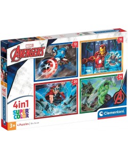 Puzzle pentru copii  Clementoni 4 в 1 - The Avengers