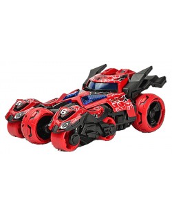 Joaca de copii 3 în 1 Raya Toys - Mașină transformatoare, roșie