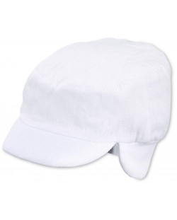 Pălărie de vară pentru copii cu protecție UV 50+ Sterntaler - 49 cm, 12-18 luni, albă