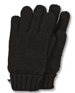 Mănuși tricotate pentru copii Sterntaler - 9-10 ani, negre