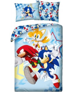 Lenjerie de pat pentru copii Halantex - Sonic Star