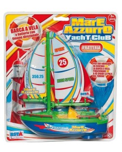 Jucarie pentru copii RS Toys - Barca cu panze cu carma mobila