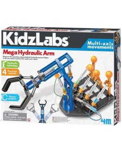 Set de știință  4М Kidz Labs - Tânăr inginer, braț hidraulic