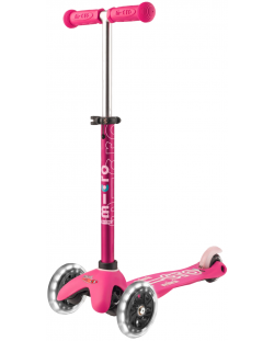 Scooter pentru copii Micro - Mini Deluxe LED, Pink