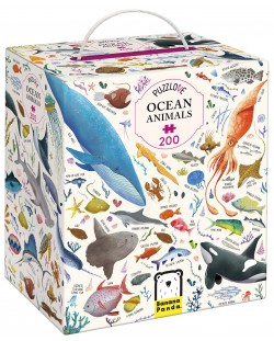 Puzzle pentru copii Banana Panda din 200 de piese - Animale din ocean