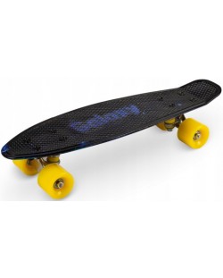 Skateboard pentru copii Qkids - Galaxy, grafit negru
