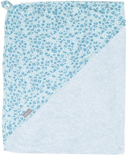 Prosop pentru copii Bebe-Jou - Leopard Blue, 75 x 85 cm