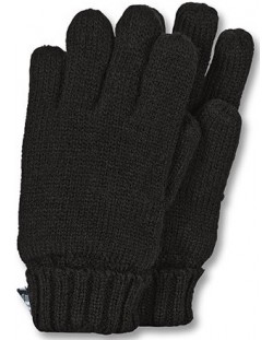 Mănuși tricotate pentru copii Sterntaler - 5-6 ani, negre