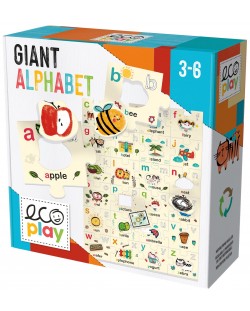 Joc pentru copii Headu Ecoplay - Alfabet urias cu litere si cuvinte