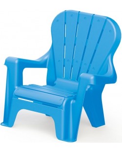 Scaun pentru copii Dolu - Albastru, cu spatar