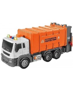 Детска играчка Jucărie pentru copii Raya Toys - Camion de gunoi Camion Mașină cu muzică și lumini, 1:16