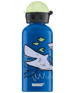 Sticla pentru copii Sigg KBT - Sharkies, albastra, 0.4 L