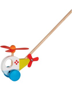 Împingând jucăria Goki - Elicopter