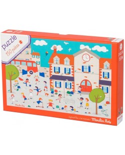 Puzzle pentru copii Moulin Roty - Playtime, 150 piese