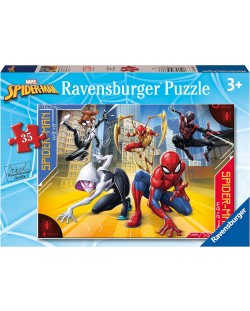 Puzzle pentru copii Ravensburger  din 35 piese - Spiderman