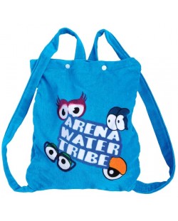 Prosop de plajă și geantă pentru copii Arena - Prosoape pentru rucsac AWT, albastru