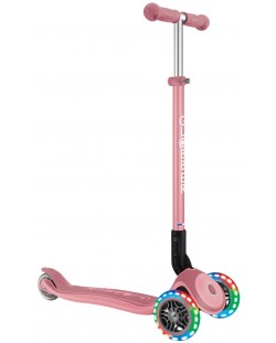 Trotinetă pliabilă pentru copii Globber - Primo Foldable Plus Lights, roz