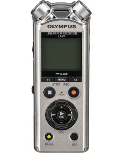 Aparat de înregistrare vocală Olympus - LS-P1-E1, argintiu