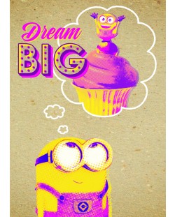 Felicitare Danilo - Crafty Minions: Dream Big	