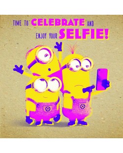 Felicitare Danilo - Crafty Minions: Selfie