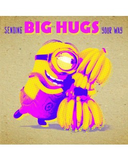 Felicitare Danilo - Crafty Minions: Big Hugs