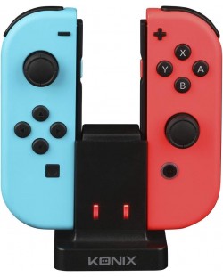 Stație de andocare Konix Mythics pentru Nintendo Switch, dublă, negru