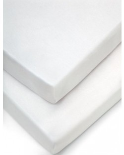 Cearsaf cu elastic Mamas & Papas - White, 2 броя, 70x142 cm