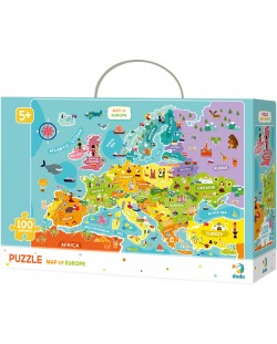 Puzzle Dodo de 100 piese - Harta Europei