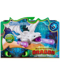 Jucarie pentru copii Dragons - Dragon atasabil la mana, Lightfury	