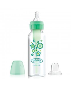 Dr. Brown's Options+ Narrow Transitional Bottle - Green Stars, 250 ml