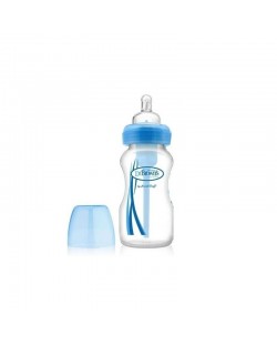 Dr Brown's Wide-Neck Options Bottle - Albastru, 270 ml